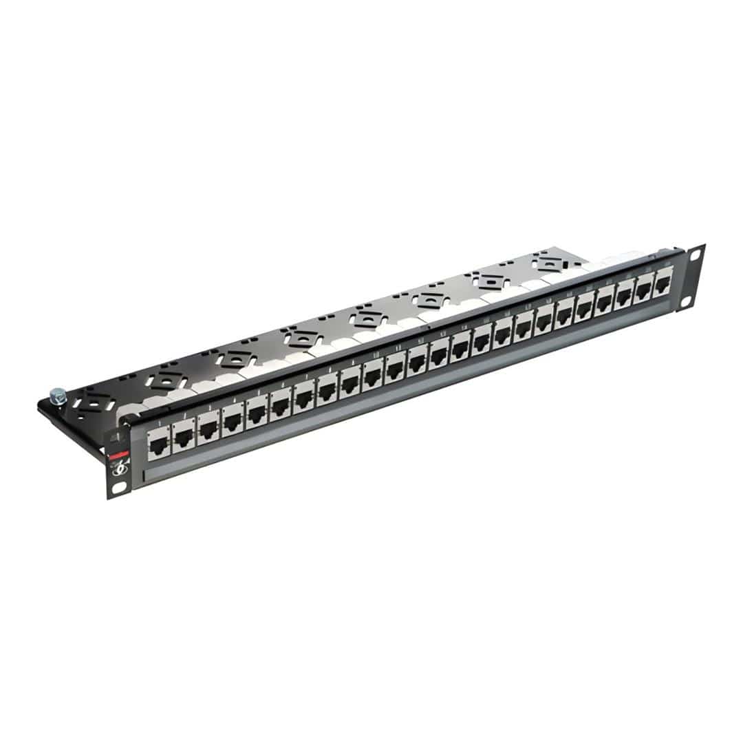 Molex 24-port PowerCat 6A 1U 568A/B Shielded Patch Panel PID-00217