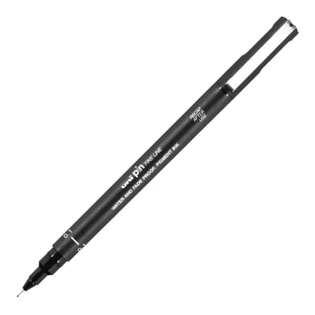 Uni-Ball PIN 0.1(S) Drawing Pen - Black 12-pack PIN-01-BLK