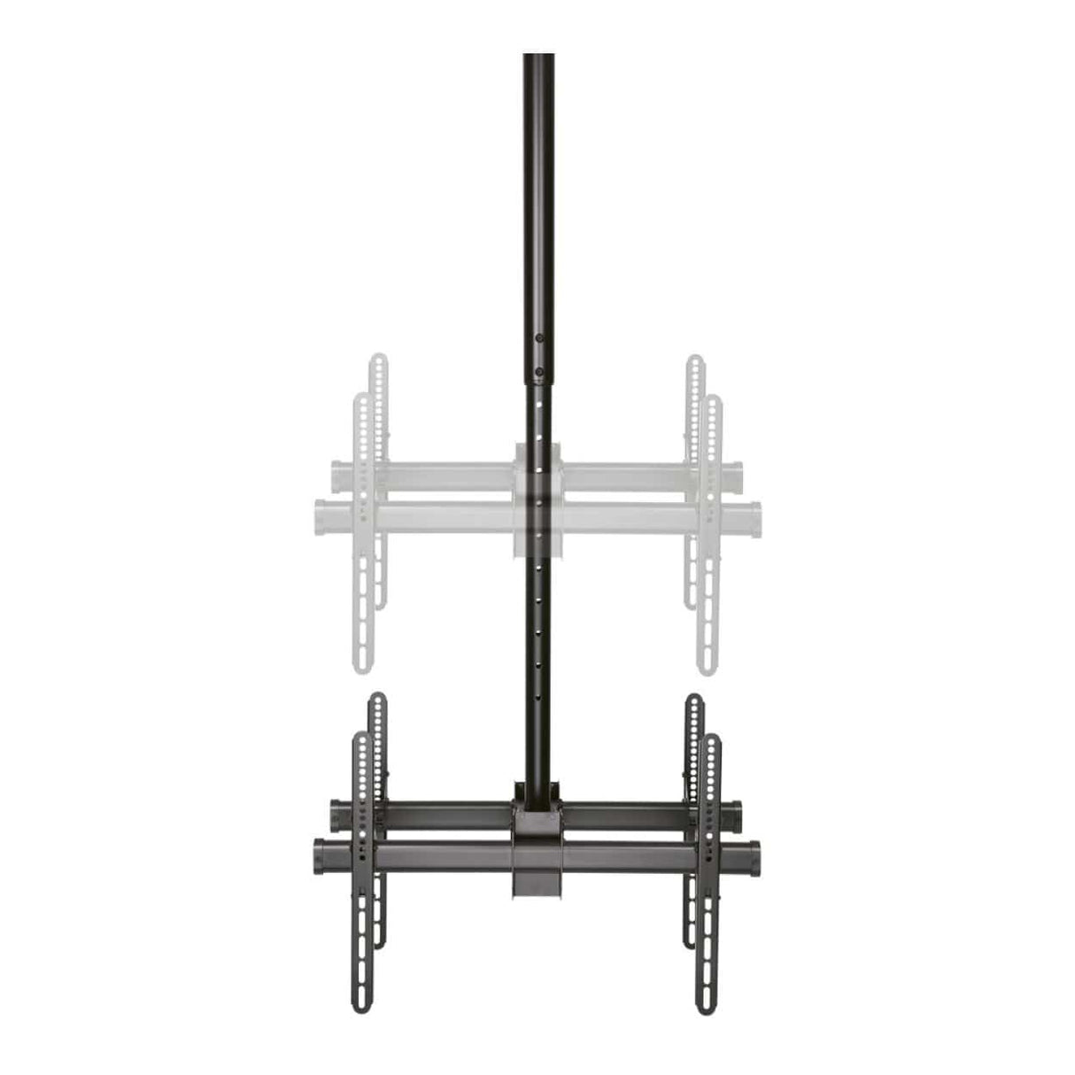 LinkQnet 37 tot 70-inch 45KG x2 Telescopic Height Adjust Ceiling Mount Bracket Black PLB-CE946-01LD