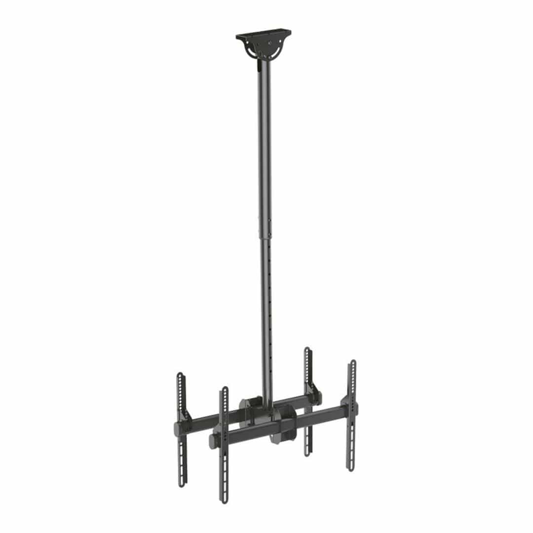LinkQnet 37 tot 70-inch 45KG x2 Telescopic Height Adjust Ceiling Mount Bracket Black PLB-CE946-01LD