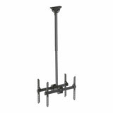 LinkQnet 37 tot 70-inch 45KG x2 Telescopic Height Adjust Ceiling Mount Bracket Black PLB-CE946-01LD