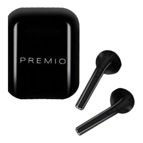 Premio V4+ Series TWS Earphones with Charging Case and Cover Black PM-1114-BKWT