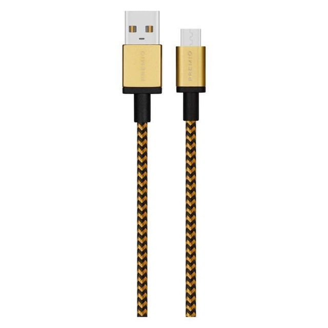 Premio 2m Braided AUX Cable - Rose Gold PM-20001-RG