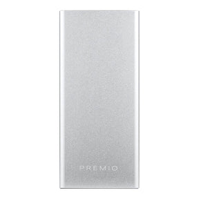 Premio 10,000 mAh Power Bank - Silver PM-9000-SL