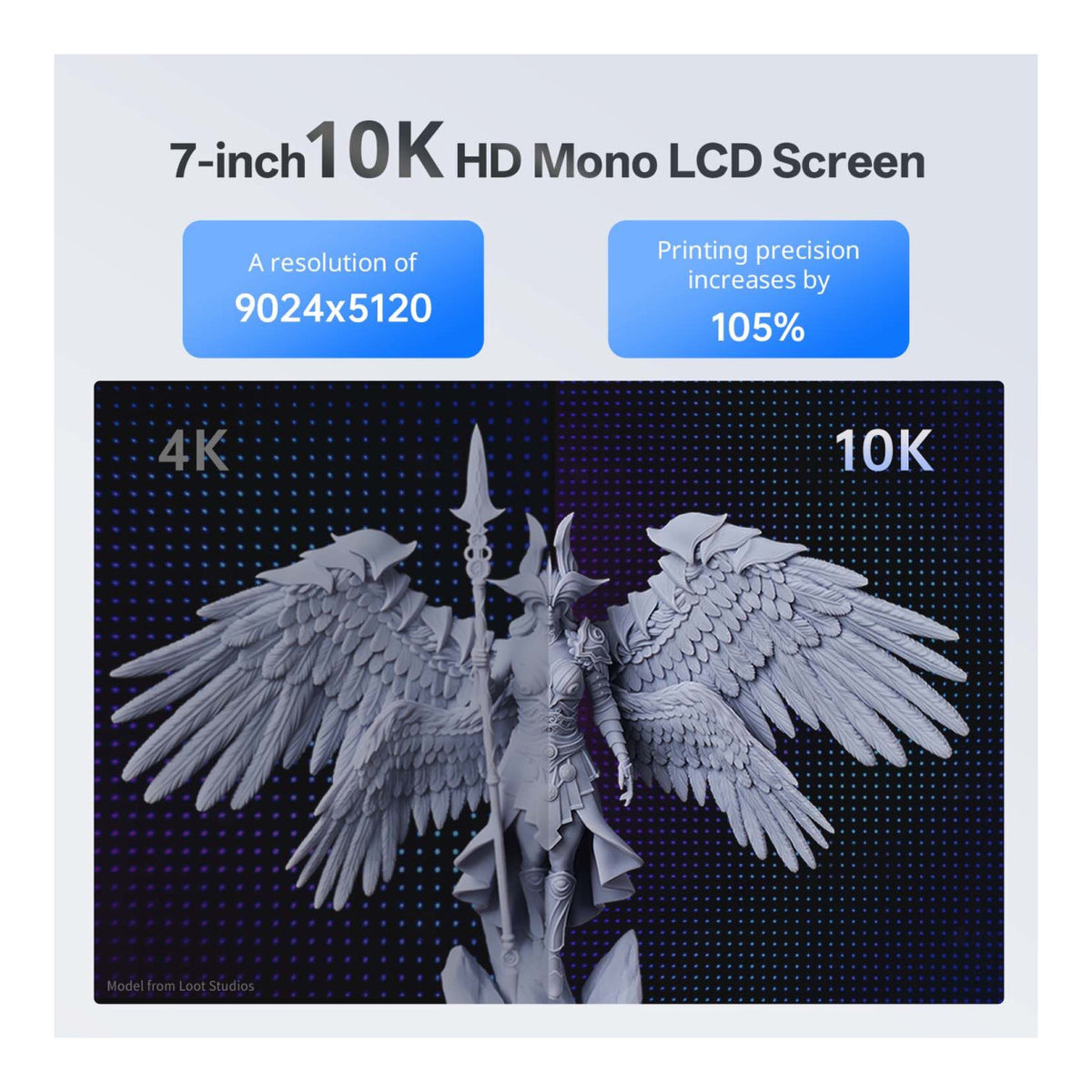 Anycubic Photon Mono 4 10K MSLA Resin 3D Printer PM40BK0A-O