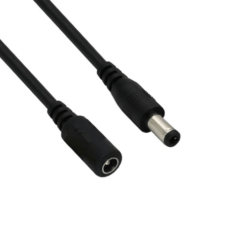 Gizzu 12VDC 2.5mm Male to Female Extender Power Cable POE-45WP-M2F-DCCABLE
