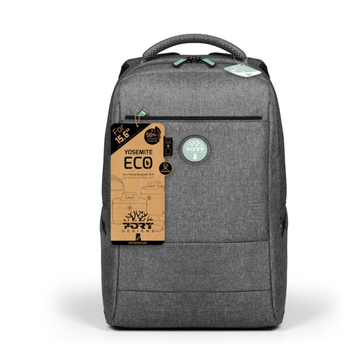 Port Designs Core Green Series 16-inch Notebook Bag and Wireless Mouse Bundle