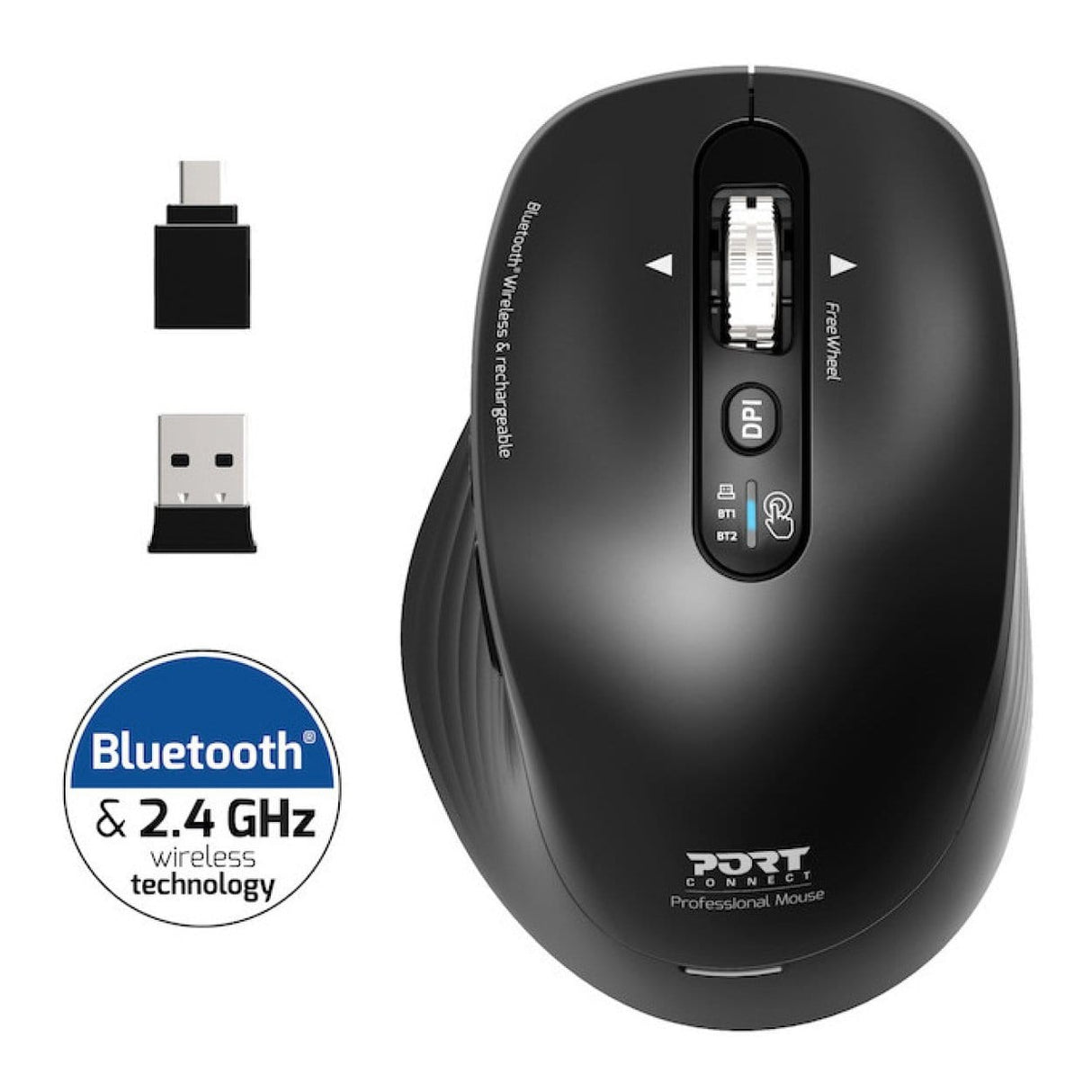 Port Designs Core Pro Series 16-inch Notebook Bag and Wireless Mouse Bundle