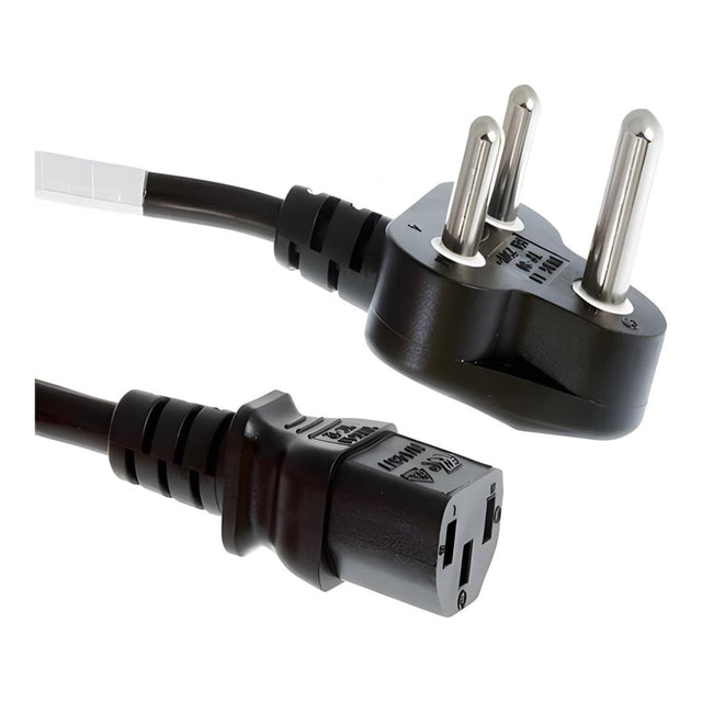 Power Cable 3-pin Black Plug 1.8m Single POW-STD-SINGLE