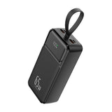 LinkQnet TPQ34 27000mAh Powerbank with Charging Cable POWERBANK-TPQ34-BLK