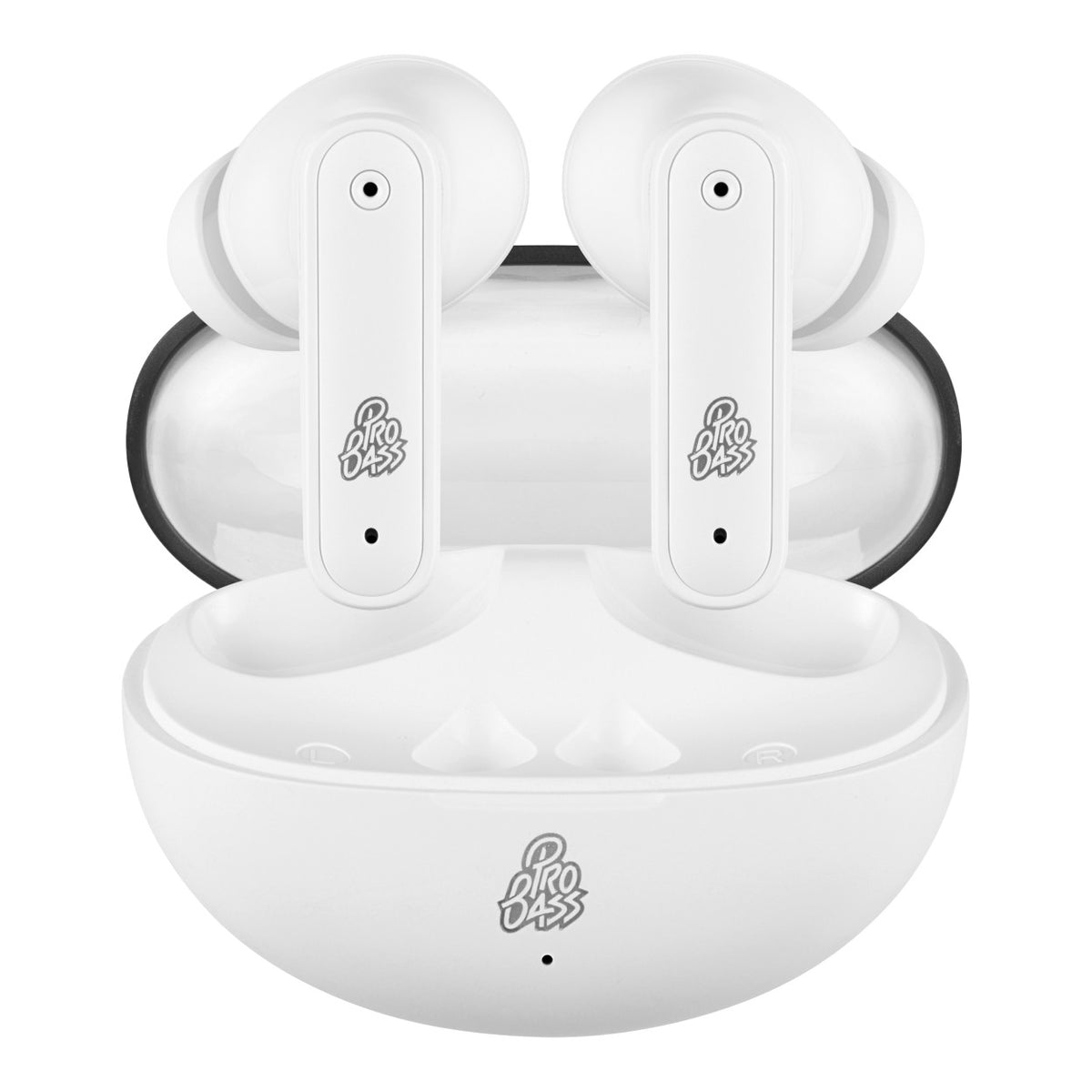Pro Bass Glow Series TWS Earbuds - White PR-1086-WT