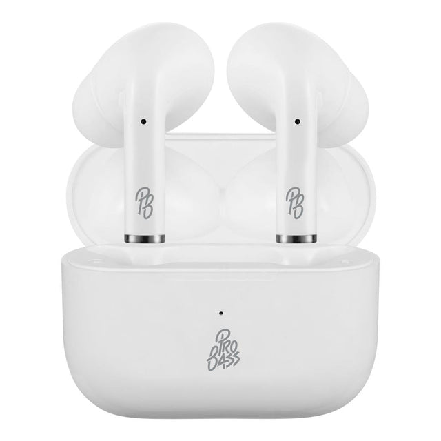 Pro Bass Pulse Buds True Wireless Earphones with Charging Case White PR-1119-WT