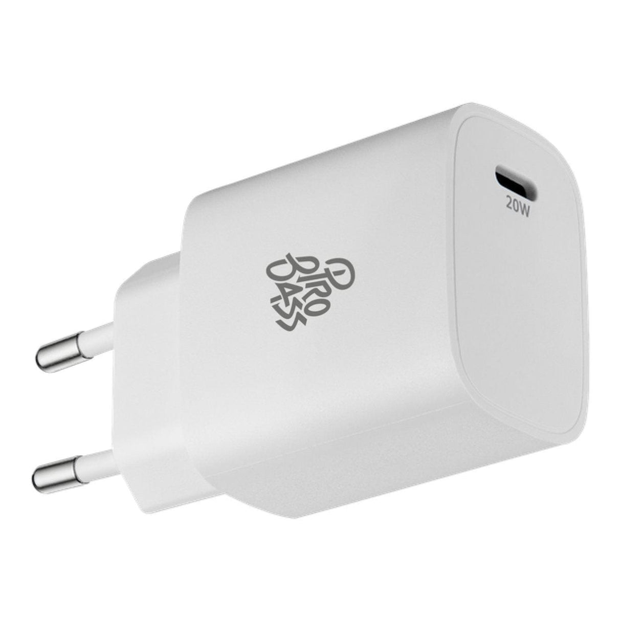 Pro Bass RapidCharge 20W Type-C Wall Charger White PR-8041-WTC