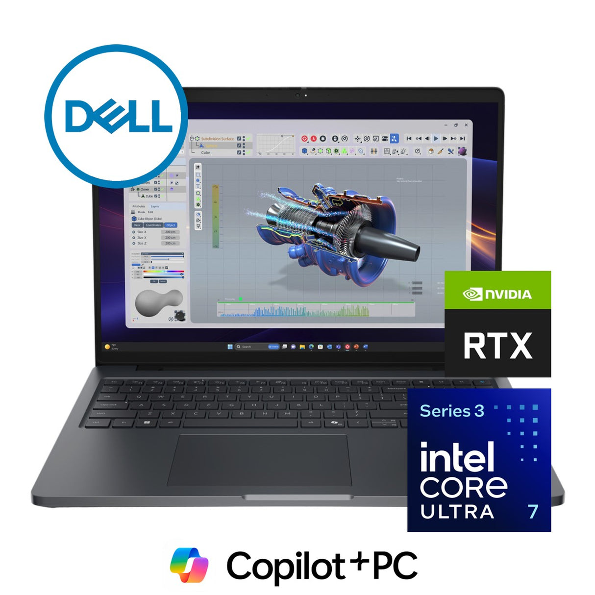 Dell Pro Precision 5 16-inch WUXGA AI Mobile Workstation - Intel Core Ultra 7 366H 32GB RAM 1TB SSD RTX PRO 500 Win 11 Pro