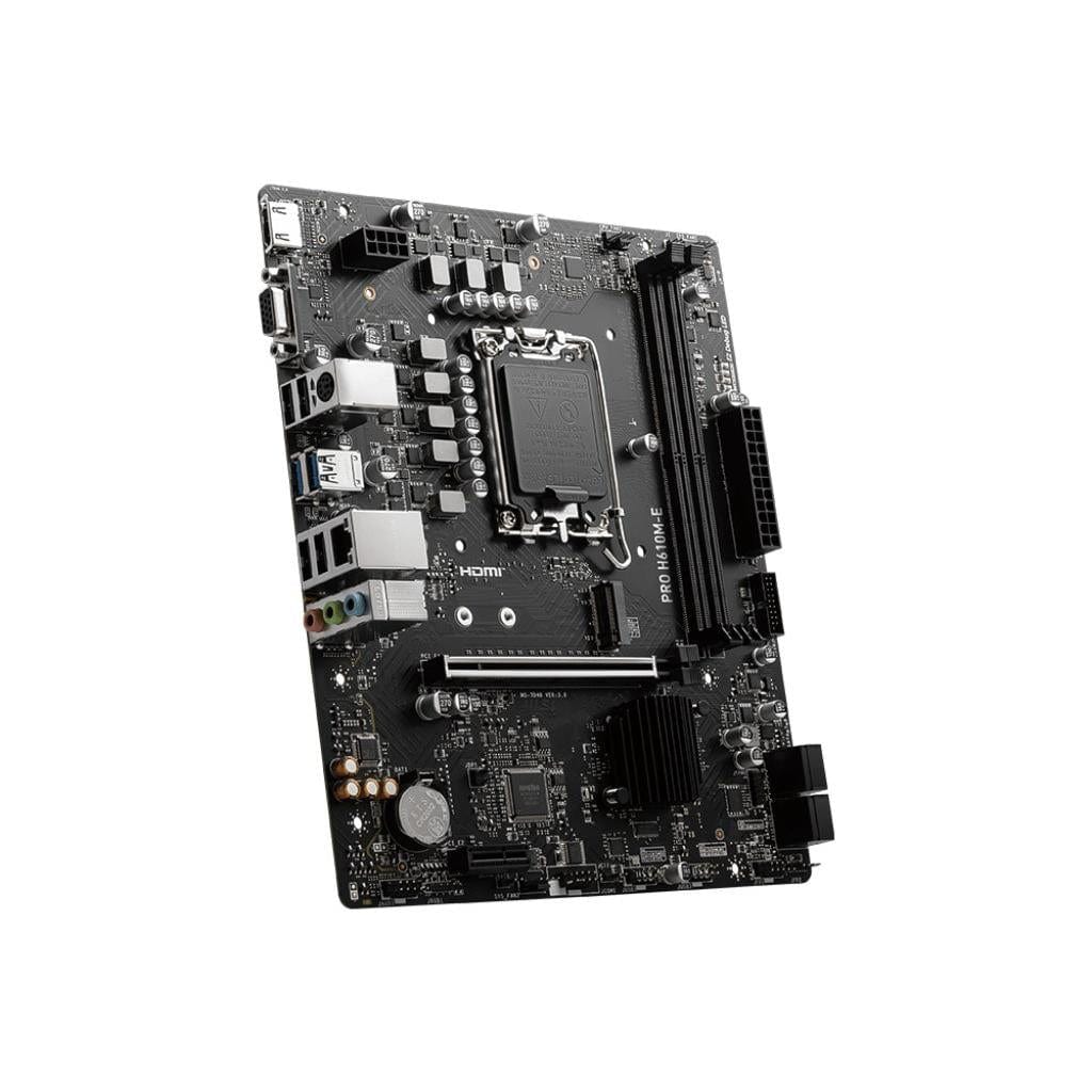 MSI Pro H610M-E DDR5 Intel LGA 1700 micro ATX Motherboard – FirstShop