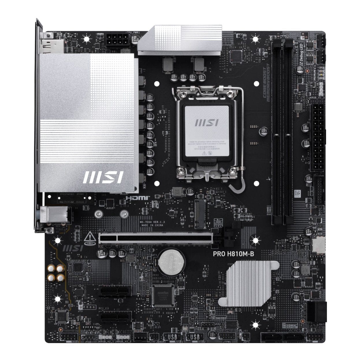 MSI Pro H810M-B Intel LGA 1851 micro ATX Motherboard – FirstShop