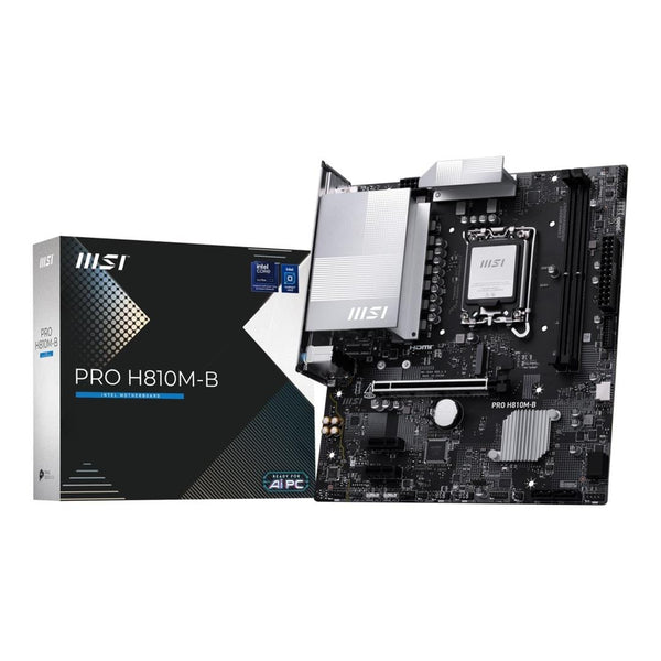 MSI Pro H810M-B Intel LGA 1851 micro ATX Motherboard – FirstShop
