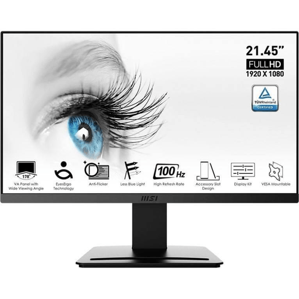 MSI Pro MP223 21.4-inch 1920 x 1080p FHD 16:9 100Hz 4ms VA LED