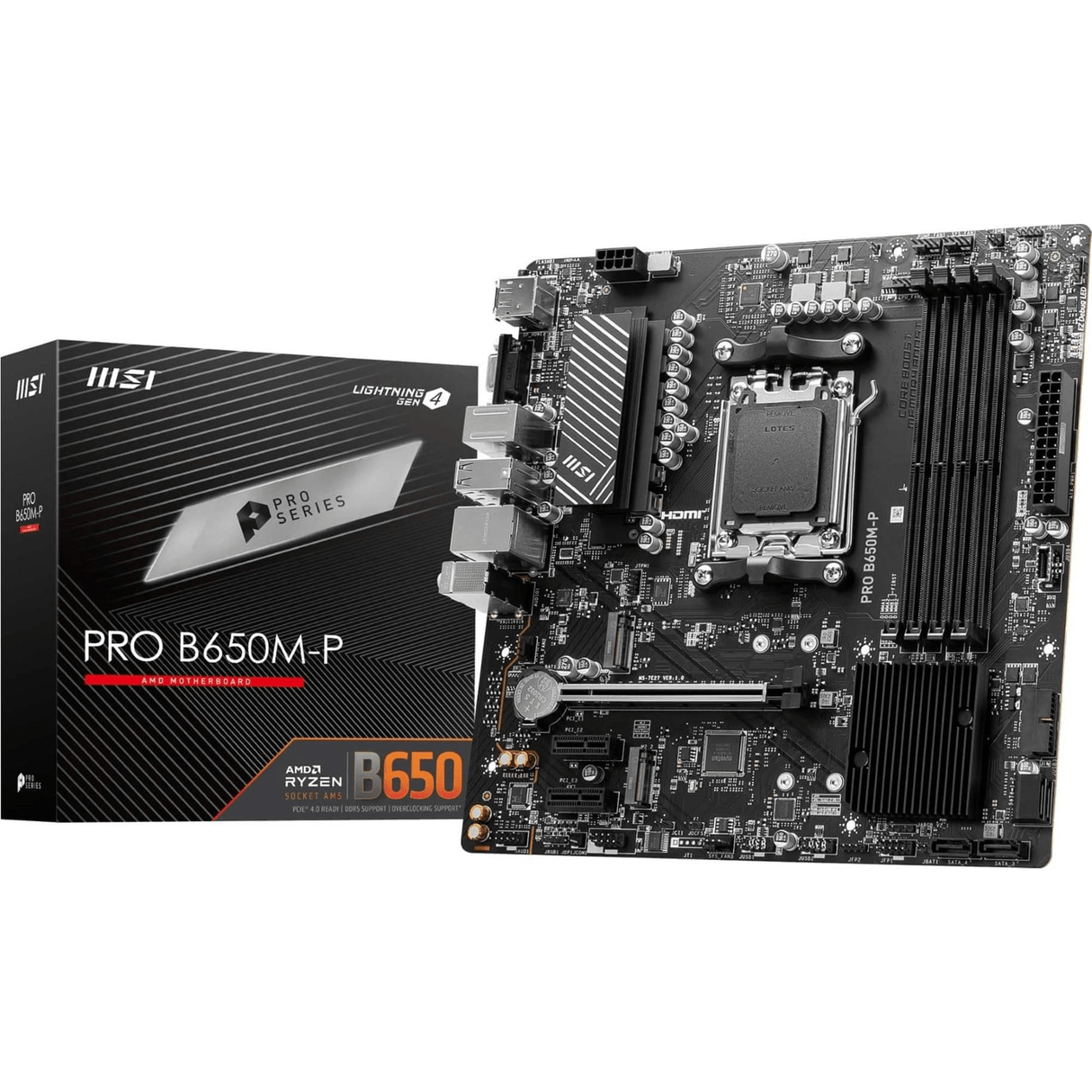 MSI Pro B650M-P AMD Socket AM5 micro ATX Motherboard PROB650M-P