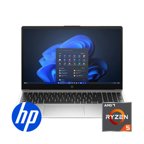 HP 255R G10 15.6-inch FHD Laptop - AMD Ryzen 5 7535U 512GB SSD 8GB RAM Win 11 Home Silver