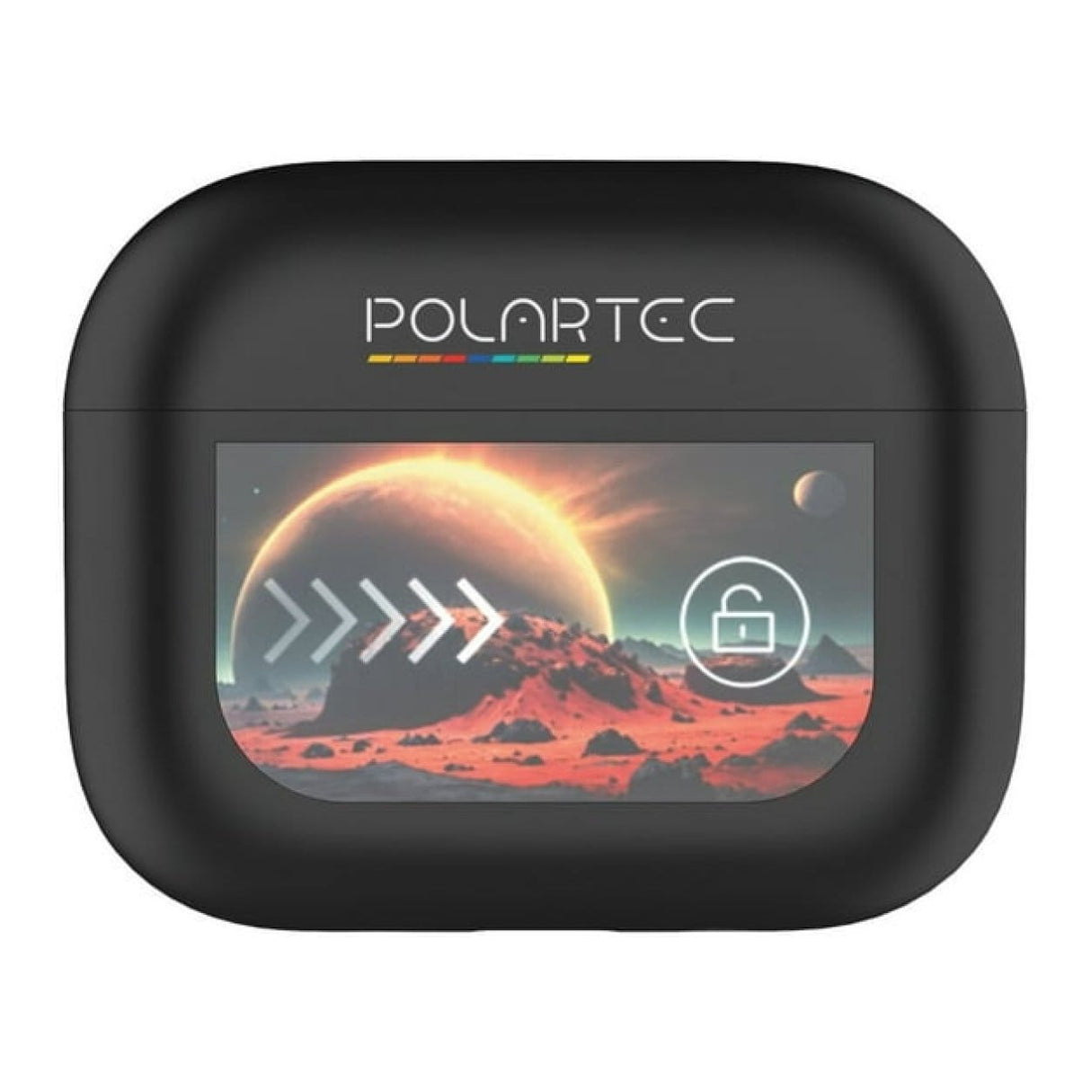 Polartec Polaroid Active Noise Cancelling Earbuds with Full Touch LCD Screen Black PTW559