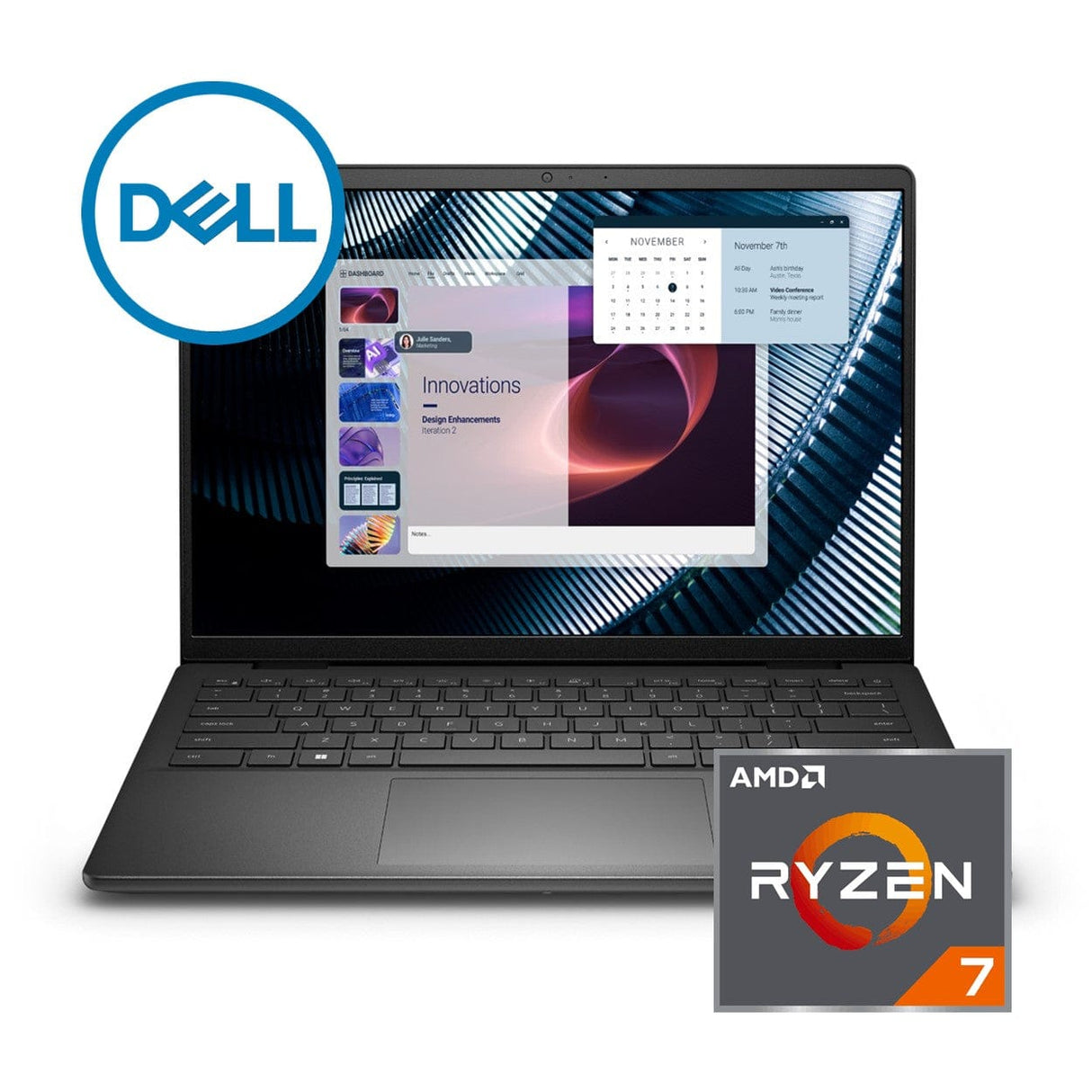 Dell Pro 14 Essential 14-inch FHD+ AI Laptop - AMD Ryzen 7 250 512GB SSD 16GB RAM Win 11 Pro