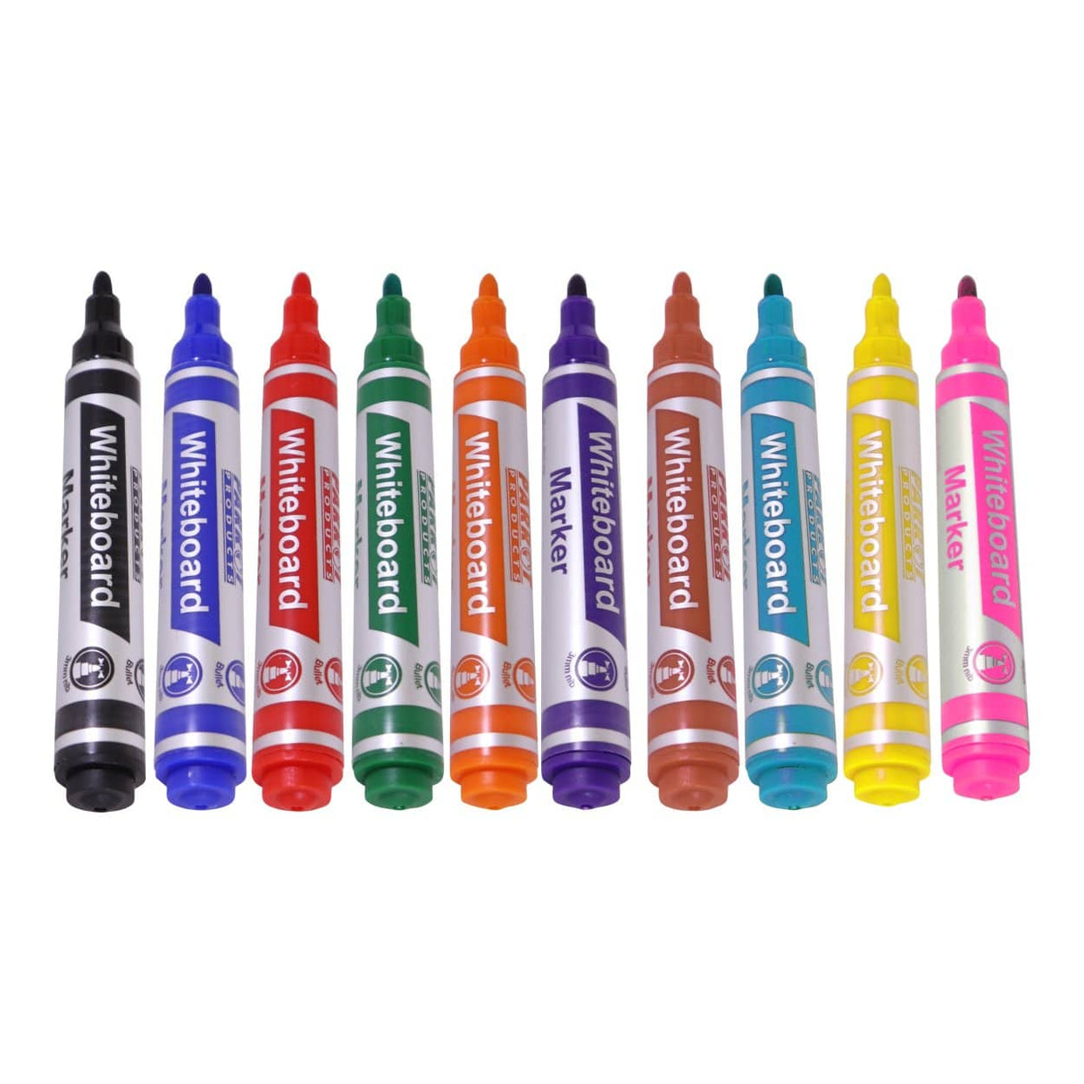 Parrot Whiteboard Markers Bullet Tip 10-pack PW1001A