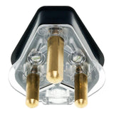 LinkQnet 3 Prong Dedicated Plug Top Black PWR-D-BLA-PLUG