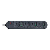 LinkQnet 8-port Multiplug with IEC C14 Plug PWR-MP-4-4-MULTIPLUG