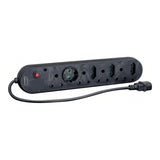 LinkQnet 8-port Multiplug with IEC C14 Plug PWR-MP-4-4-MULTIPLUG