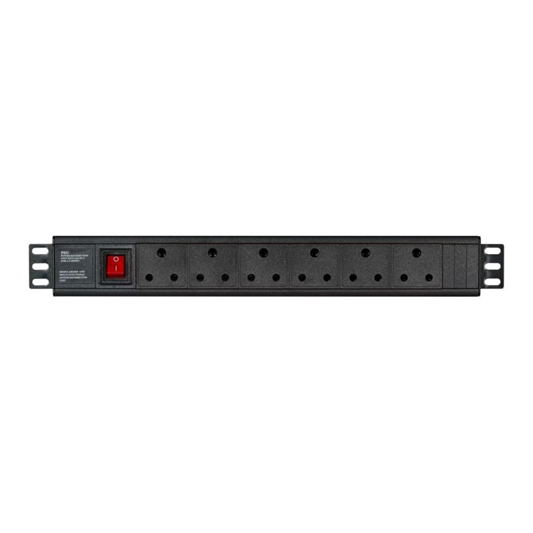 LinkQnet 6-port PDU Cross Brace Multiplug PWR-MP-6P-C13C14-MET