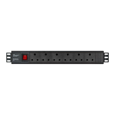 LinkQnet 6-port PDU Cross Brace Multiplug PWR-MP-6P-C13C14-MET