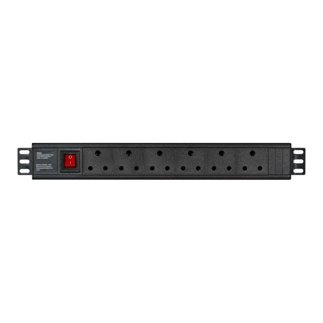 LinkQnet 6-port PDU Cross Brace Multiplug PWR-MP-6P-C13C14-MET