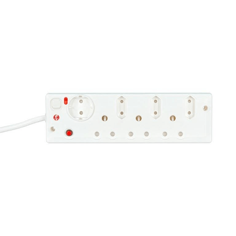 LinkQnet P-07A 7-port Surge Protection Multi-Plug with Switch PWR-MP-7-SURGE