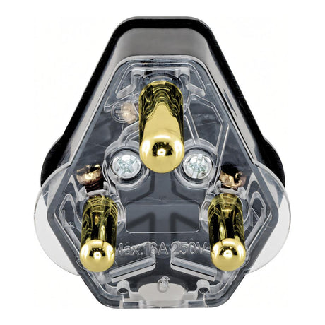 LinkQnet 3-Prong 16A Normal Plug - Black PWR-N-PLUG-B