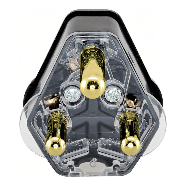 LinkQnet 3-Prong 16A Normal Plug - Black PWR-N-PLUG-B