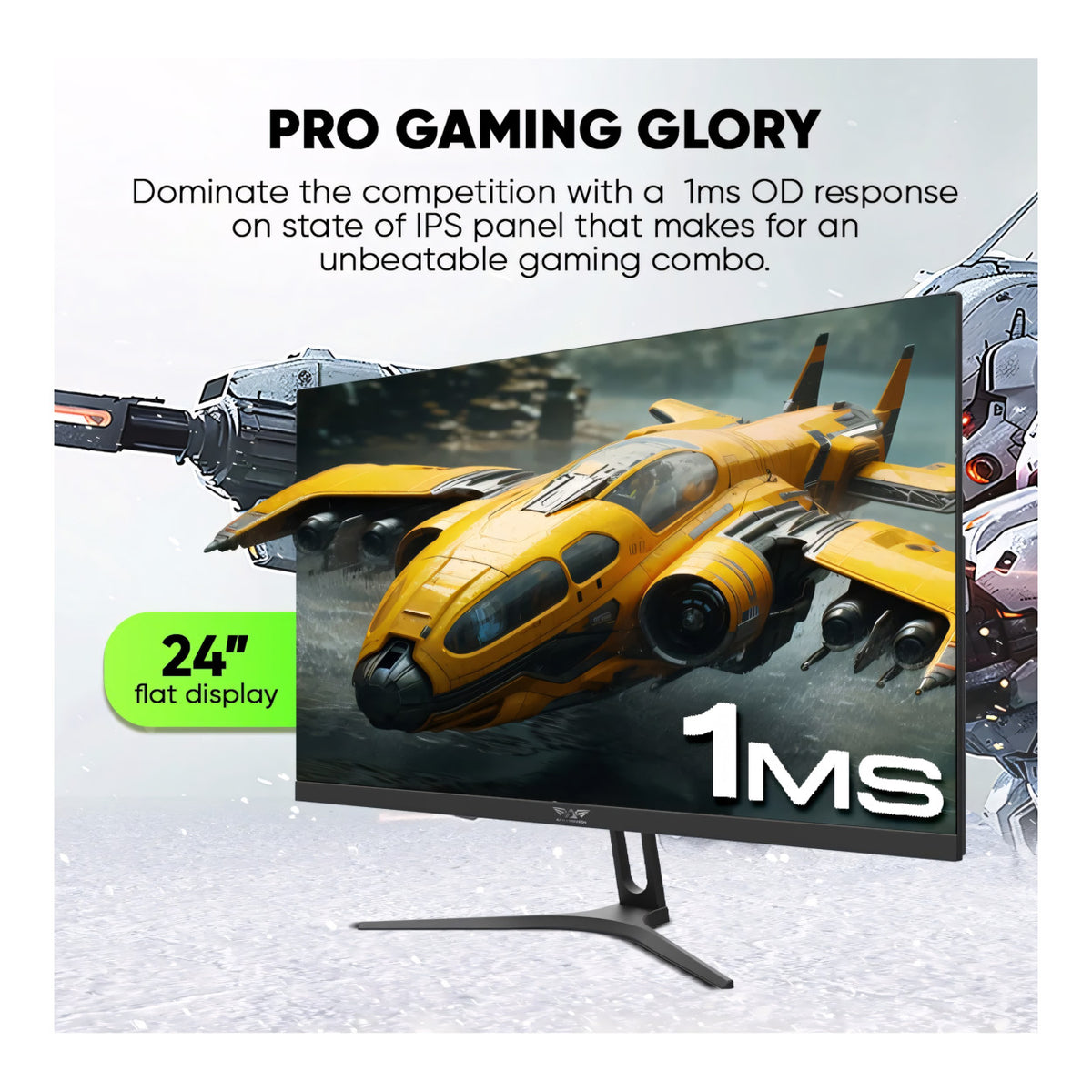Armaggeddon Pixxel+ PXP24G 23.8-inch 1920 x 1080p FHD 16:9 165Hz 1ms LCD IPS Gaming Monitor