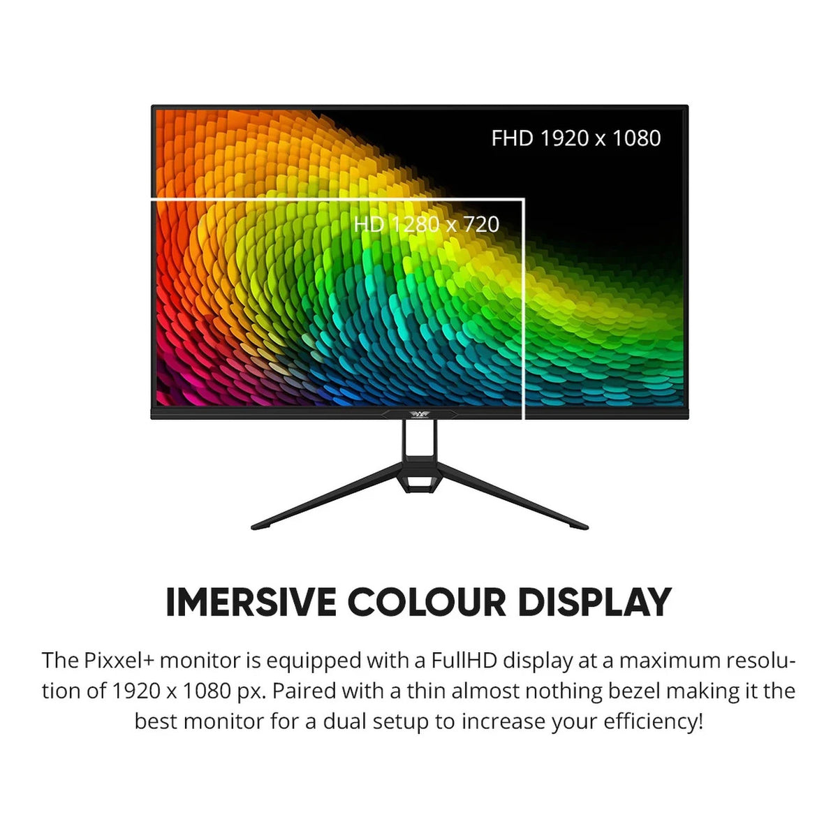 Armaggeddon Pixxel+ PXP27G 27-inch 1920 x 1080p FHD 16:9 165Hz 1ms LCD IPS Gaming Monitor