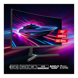 Armaggeddon Pixxel+ PXP30-XD 30-inch 2560 x 1080p WFHD 21:9 200Hz 3ms LCD VA Curved Gaming Monitor PXP30XDBLK