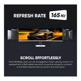 Armaggeddon Pixxel+ PXP49 Pro 49-inch 5120 x 1440p DQHD 32:9 165Hz 1ms LCD VA Curved Gaming Monitor PXP49PROBLK