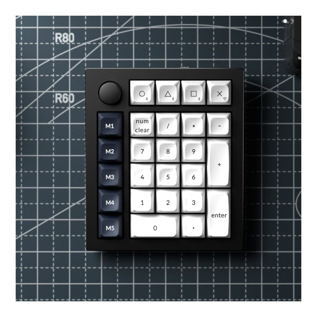 KeyChron Q0 Max QMK Wireless Custom Number Pad - Black Q0M-M1