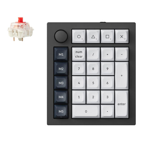 KeyChron Q0 Max QMK Wireless Custom Number Pad - Black Q0M-M1