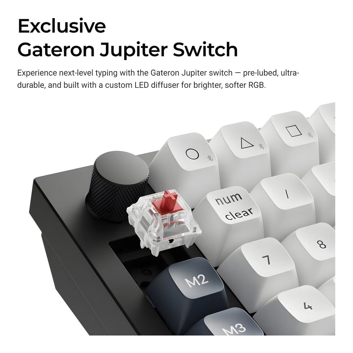 KeyChron Q0 Max QMK Wireless Custom Number Pad - Carbon Black Q0M-M4