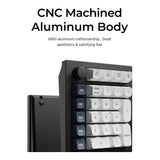 KeyChron Q0 Max QMK Wireless Custom Number Pad - Carbon Black Q0M-M4