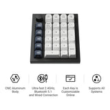 KeyChron Q0 Max QMK Wireless Custom Number Pad - Carbon Black Q0M-M4