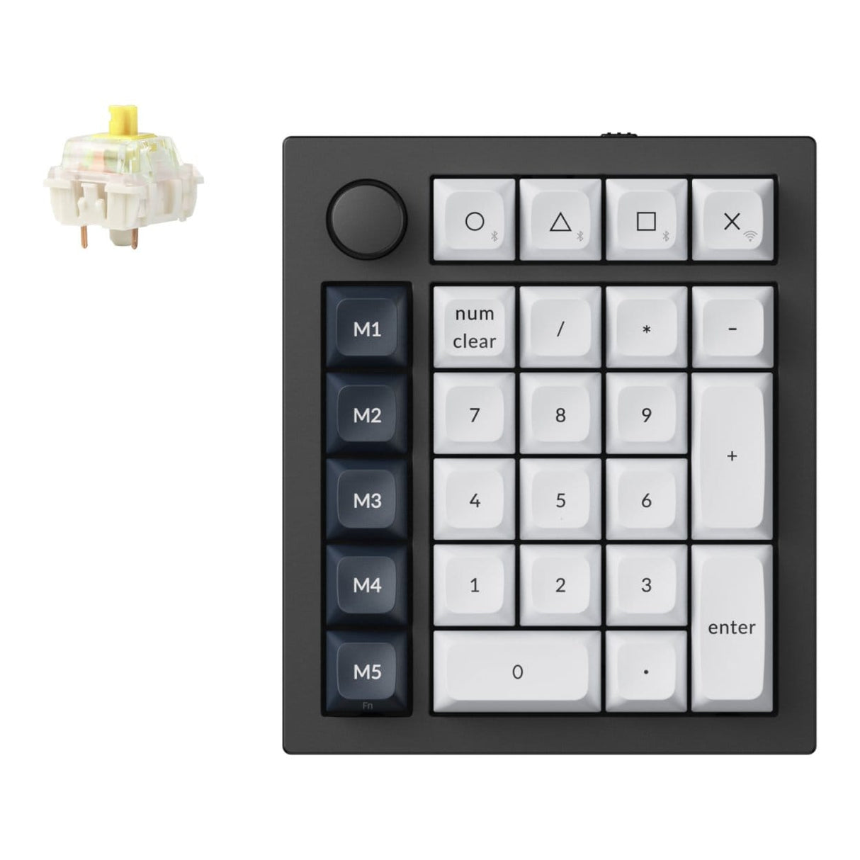 KeyChron Q0 Max QMK Wireless Custom Number Pad - Carbon Black Q0M-M4