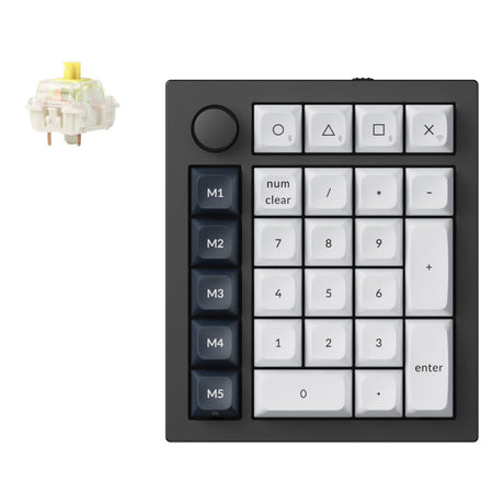 KeyChron Q0 Max QMK Wireless Custom Number Pad - Carbon Black Q0M-M4