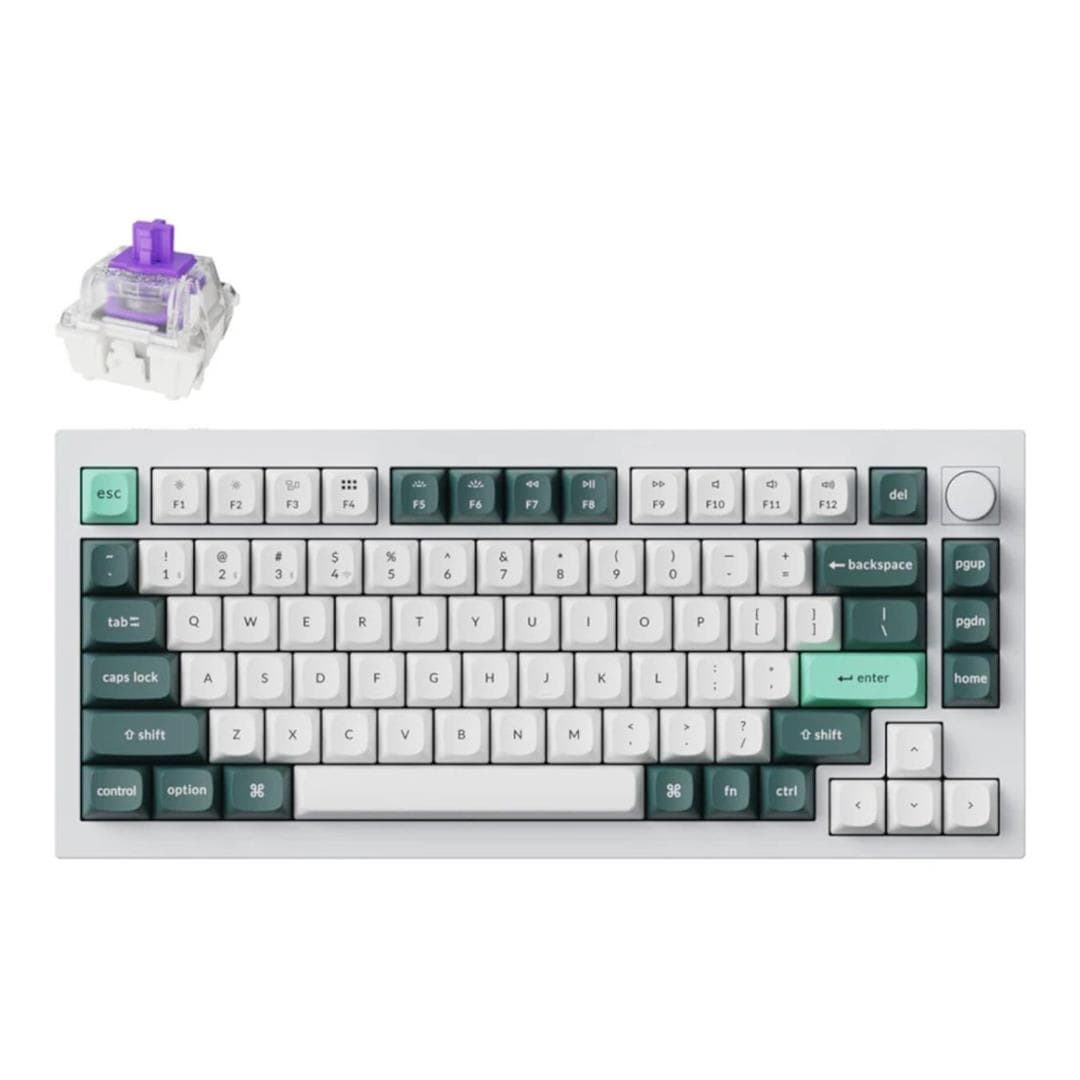 Keychron Q1H-P1 QMK Wireless Custom Keyboard White