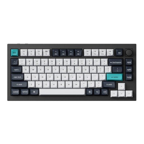 Keychron Q1 Max RGB Wireless Custom Mechanical Keyboard Gateron Red Switches Black Q1M-M1