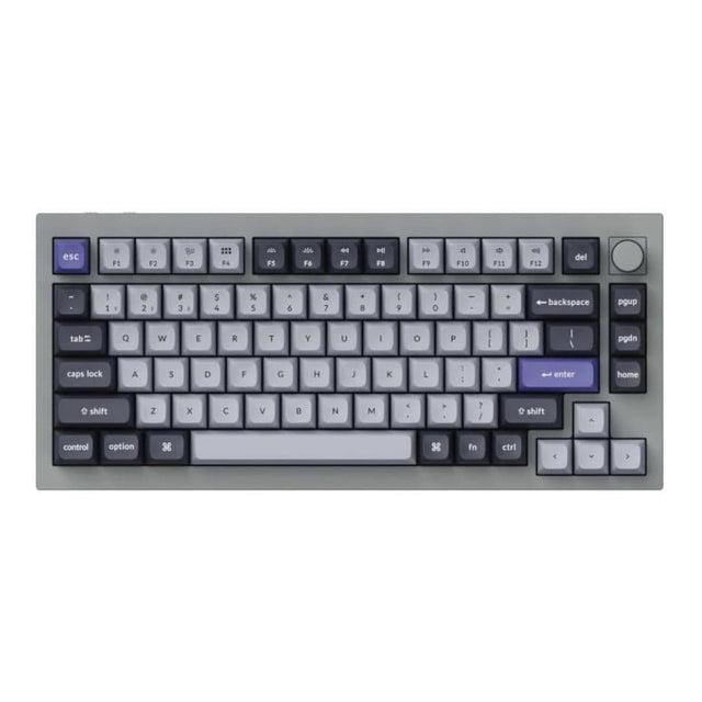 Keychron Q1 Pro K RGB Wireless Keyboard Grey with Red Switches Q1P-N1